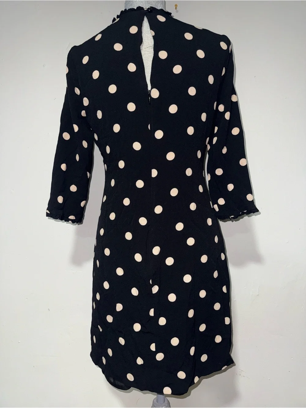 Kate Spade Polka Dot Shift Dress - Black & White